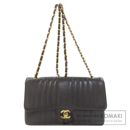 CHANEL シャネル マドモアゼル チェーンショルダー ゴールド金具 ショルダーバッグ グレインド カーフスキン レディース 中古