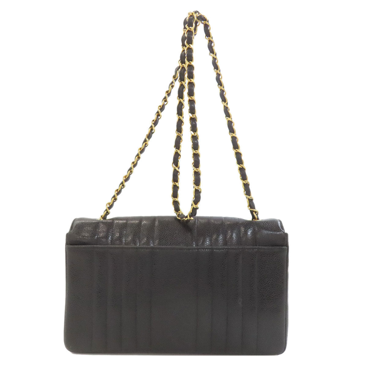 CHANEL シャネル マドモアゼル チェーンショルダー ゴールド金具 ショルダーバッグ グレインド カーフスキン レディース 中古