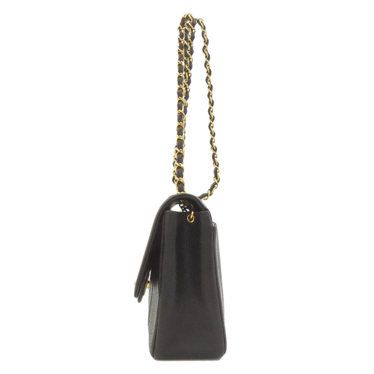 CHANEL シャネル マドモアゼル チェーンショルダー ゴールド金具 ショルダーバッグ グレインド カーフスキン レディース 中古