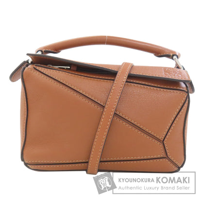LOEWE ロエベ パズルバッグ ミニ 2WAY ハンドバッグ カーフ レディース 中古