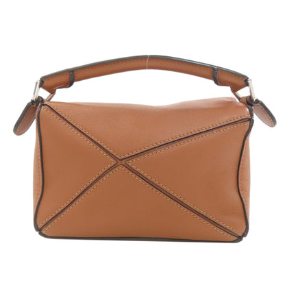 LOEWE ロエベ パズルバッグ ミニ 2WAY ハンドバッグ カーフ レディース 中古