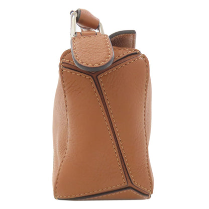 LOEWE ロエベ パズルバッグ ミニ 2WAY ハンドバッグ カーフ レディース 中古