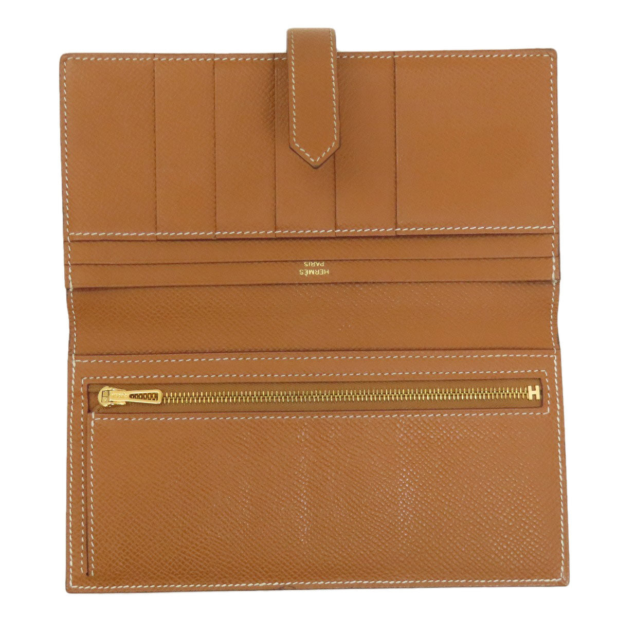 HERMES エルメス ベアンスフレ ゴールド ゴールド金具 長財布（小銭入れあり） エプソン レディース 中古