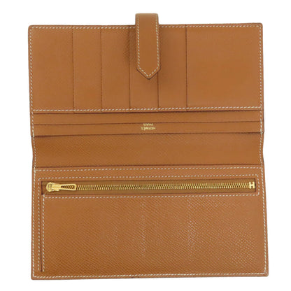 HERMES エルメス ベアンスフレ ゴールド ゴールド金具 長財布（小銭入れあり） エプソン レディース 中古