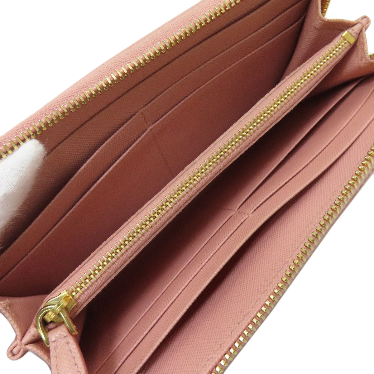 PRADA プラダ ロゴ 長財布（小銭入れあり） サフィアーノ レディース 中古