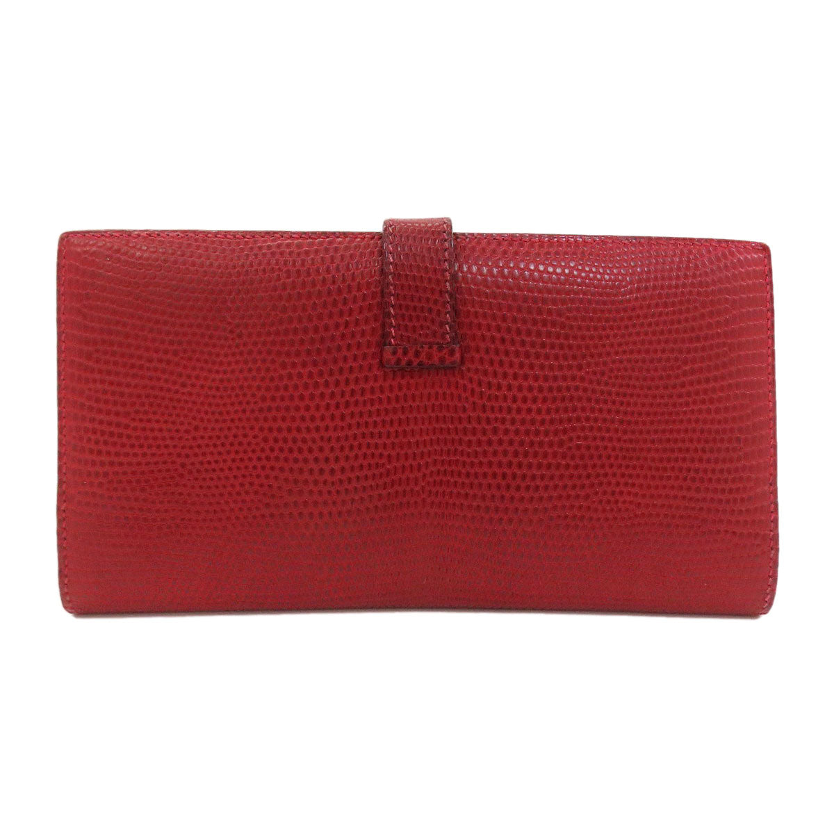 HERMES エルメス ベアンクラシック シルバー金具 長財布（小銭入れあり） リザード レディース 中古