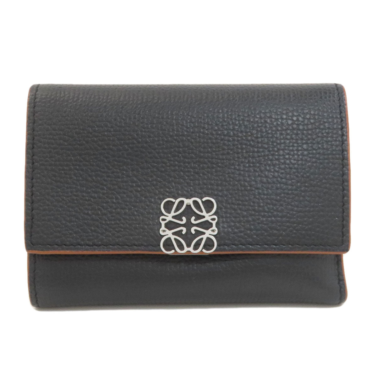 LOEWE ロエベ アナグラム 二つ折り財布（小銭入れあり） レザー レディース 中古