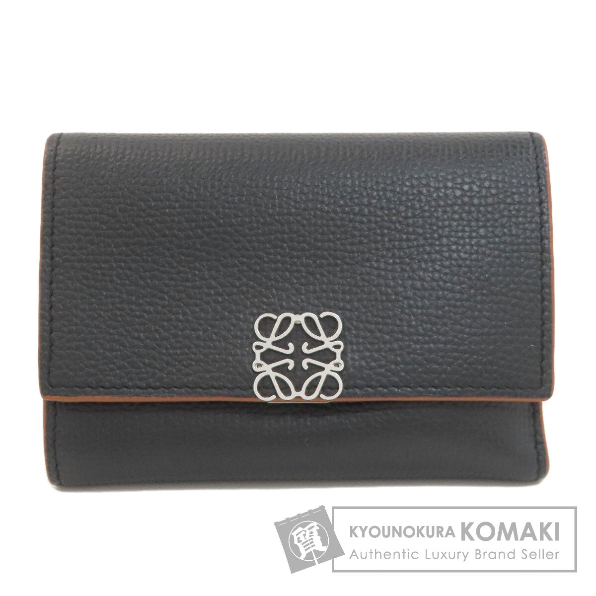 LOEWE ロエベ アナグラム 二つ折り財布（小銭入れあり） レザー レディース 中古