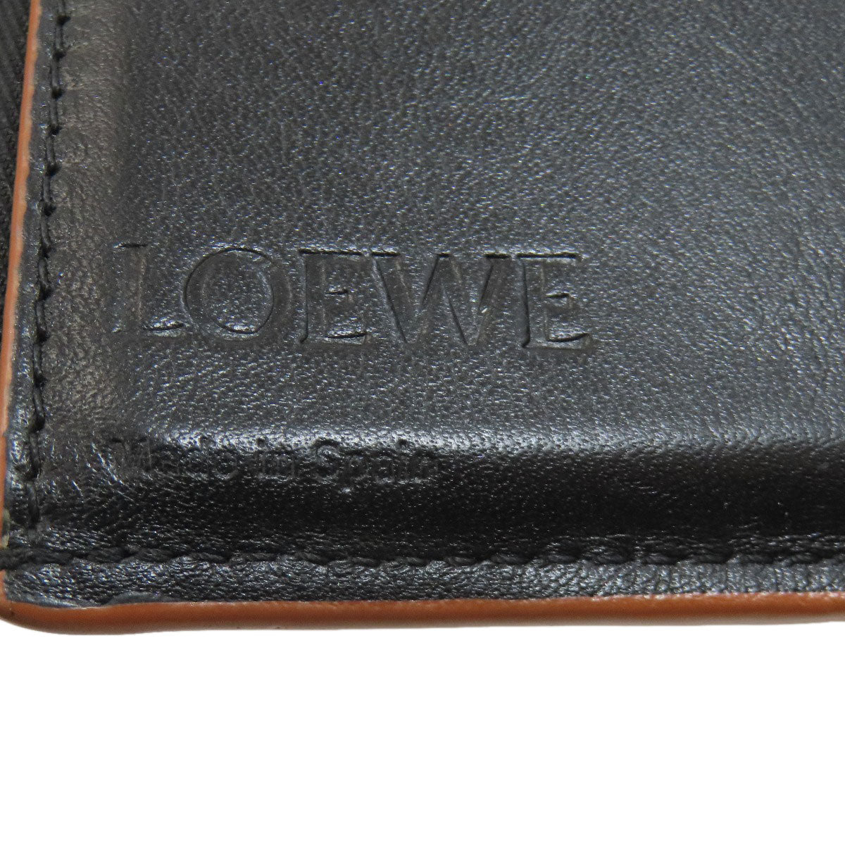 LOEWE ロエベ アナグラム 二つ折り財布（小銭入れあり） レザー レディース 中古