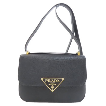 PRADA プラダ ロゴ金具 ショルダーバッグ サフィアーノ レディース 中古