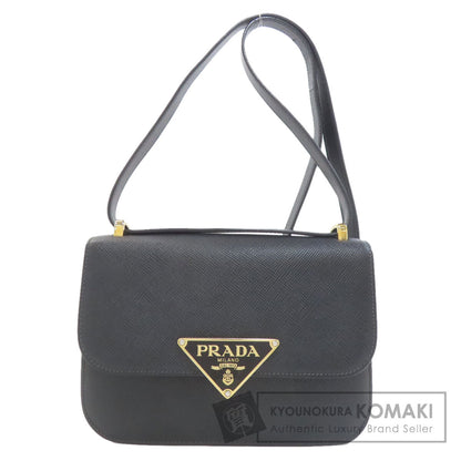 PRADA プラダ ロゴ金具 ショルダーバッグ サフィアーノ レディース 中古