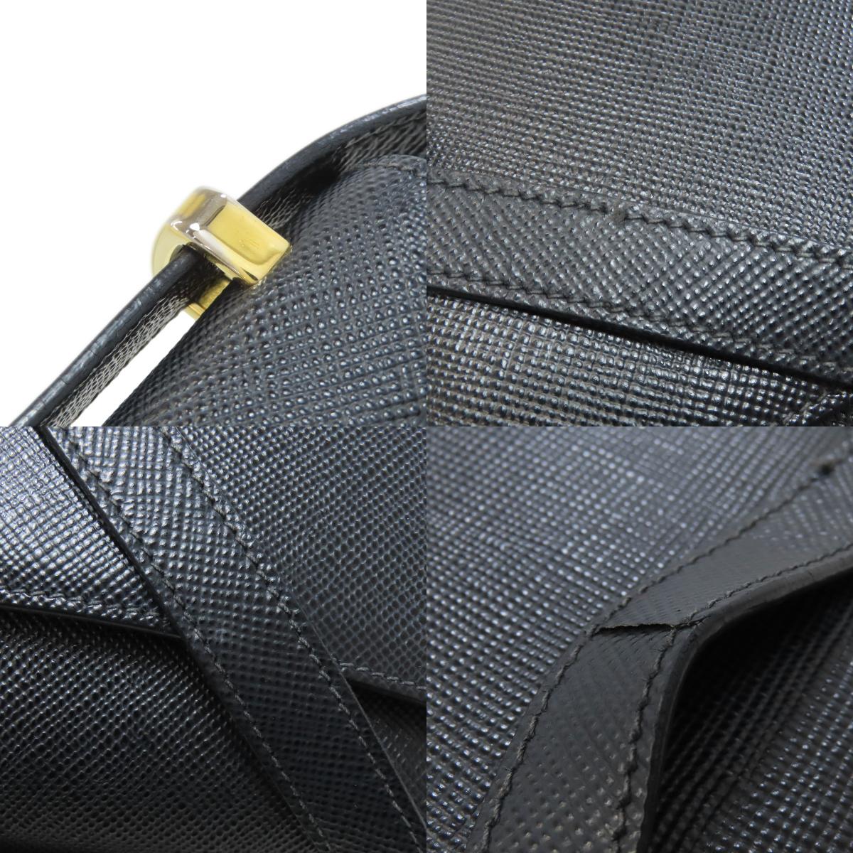 PRADA プラダ ロゴ金具 ショルダーバッグ サフィアーノ レディース 中古