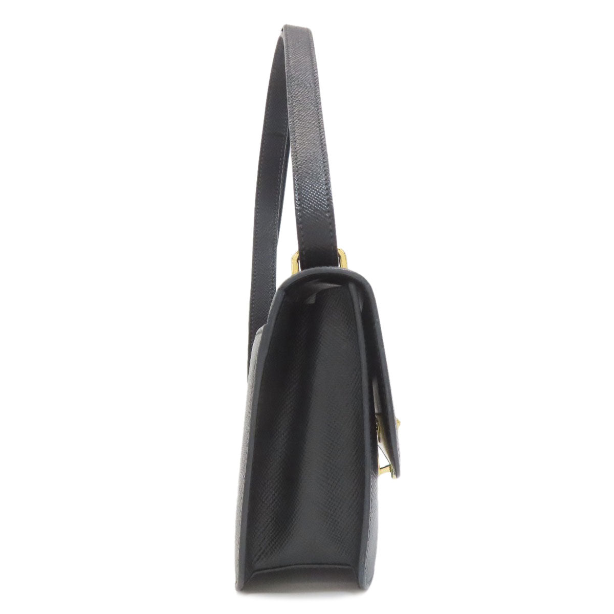 PRADA プラダ ロゴ金具 ショルダーバッグ サフィアーノ レディース 中古