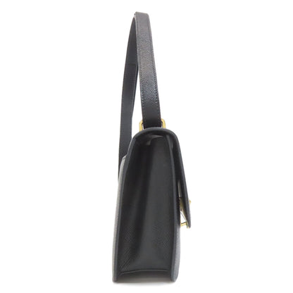 PRADA プラダ ロゴ金具 ショルダーバッグ サフィアーノ レディース 中古