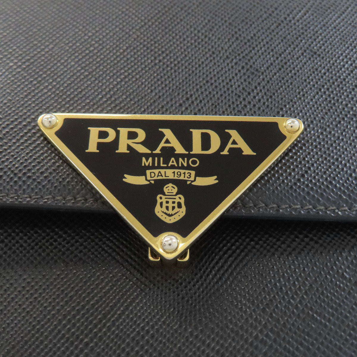 PRADA プラダ ロゴ金具 ショルダーバッグ サフィアーノ レディース 中古