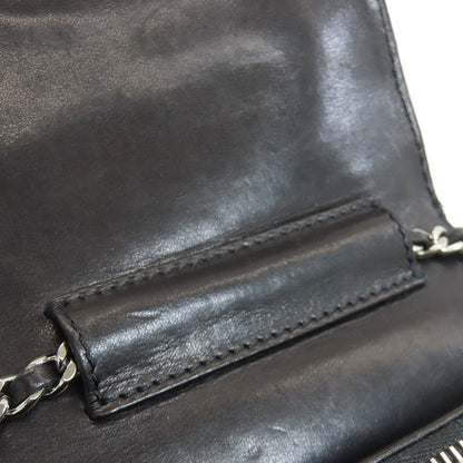 CHANEL シャネル チェーンショルダー マトラッセ シルバー金具 ショルダーバッグ ラムスキン レディース 中古