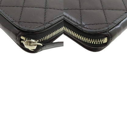 CHANEL シャネル チェーンショルダー マトラッセ シルバー金具 ショルダーバッグ ラムスキン レディース 中古
