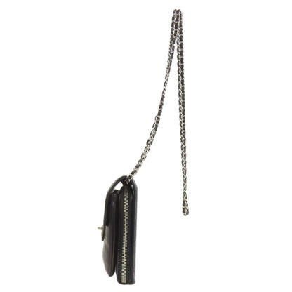 CHANEL シャネル チェーンショルダー マトラッセ シルバー金具 ショルダーバッグ ラムスキン レディース 中古