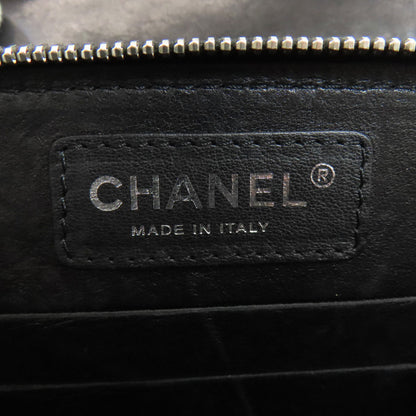 CHANEL シャネル チェーンショルダー マトラッセ シルバー金具 ショルダーバッグ ラムスキン レディース 中古