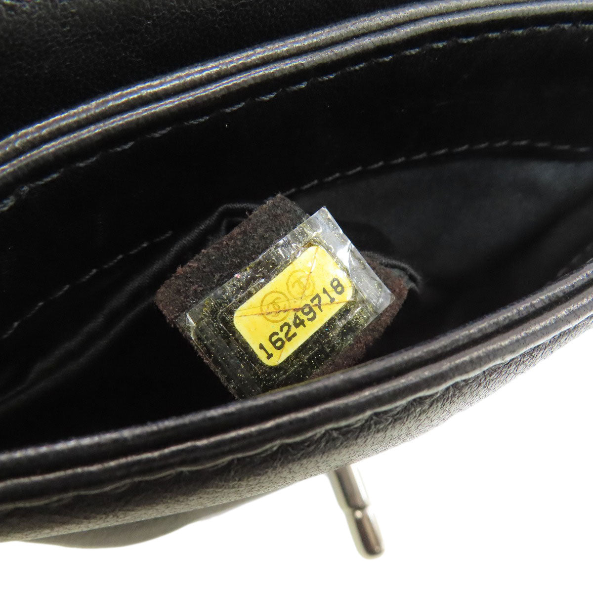 CHANEL シャネル チェーンショルダー マトラッセ シルバー金具 ショルダーバッグ ラムスキン レディース 中古