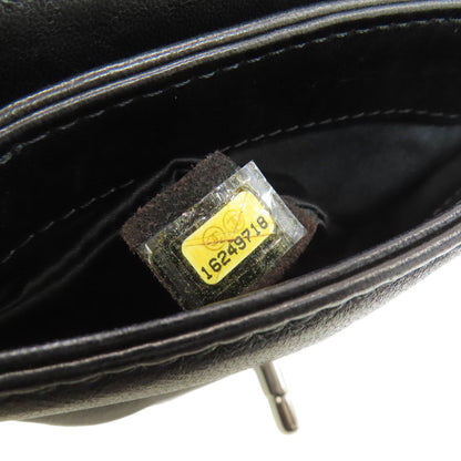 CHANEL シャネル チェーンショルダー マトラッセ シルバー金具 ショルダーバッグ ラムスキン レディース 中古