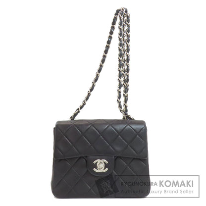 CHANEL シャネル チェーンショルダー マトラッセ シルバー金具 ショルダーバッグ ラムスキン レディース 中古