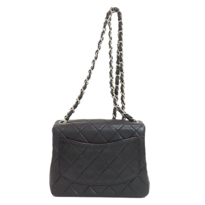 CHANEL シャネル チェーンショルダー マトラッセ シルバー金具 ショルダーバッグ ラムスキン レディース 中古