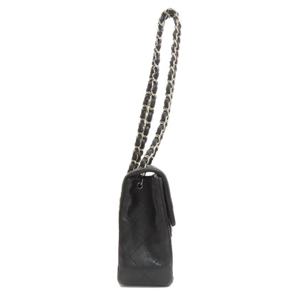 CHANEL シャネル チェーンショルダー マトラッセ シルバー金具 ショルダーバッグ ラムスキン レディース 中古