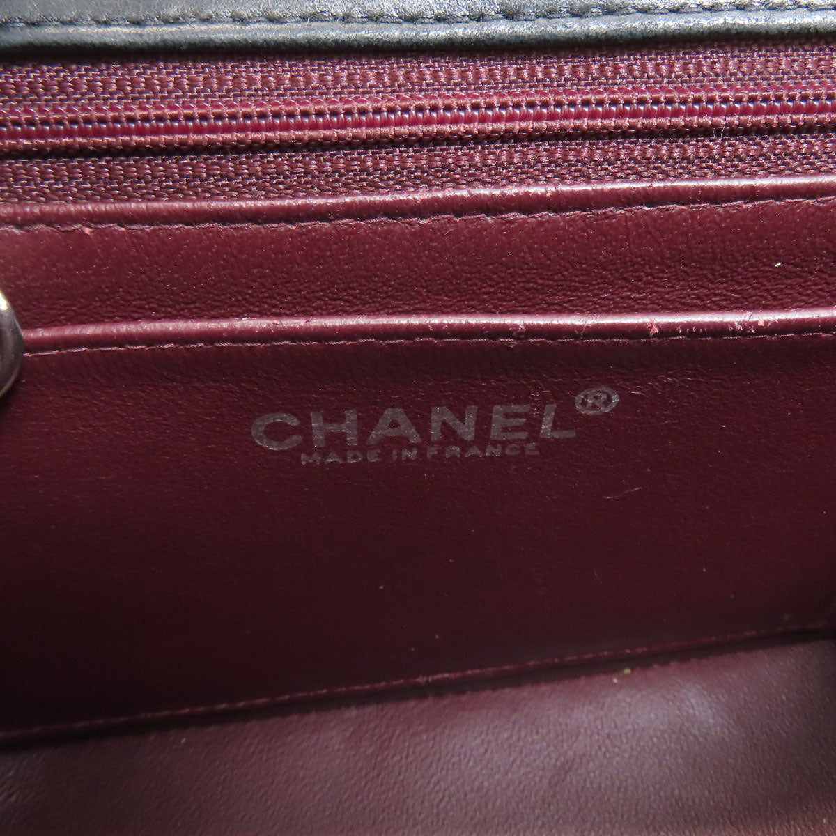 CHANEL シャネル チェーンショルダー マトラッセ シルバー金具 ショルダーバッグ ラムスキン レディース 中古