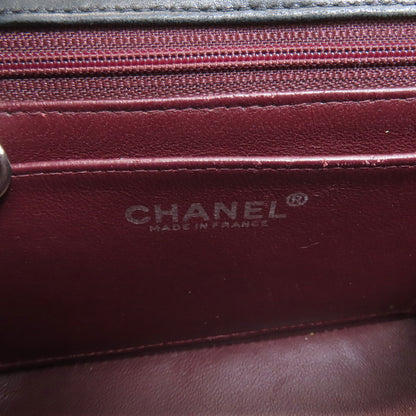 CHANEL シャネル チェーンショルダー マトラッセ シルバー金具 ショルダーバッグ ラムスキン レディース 中古