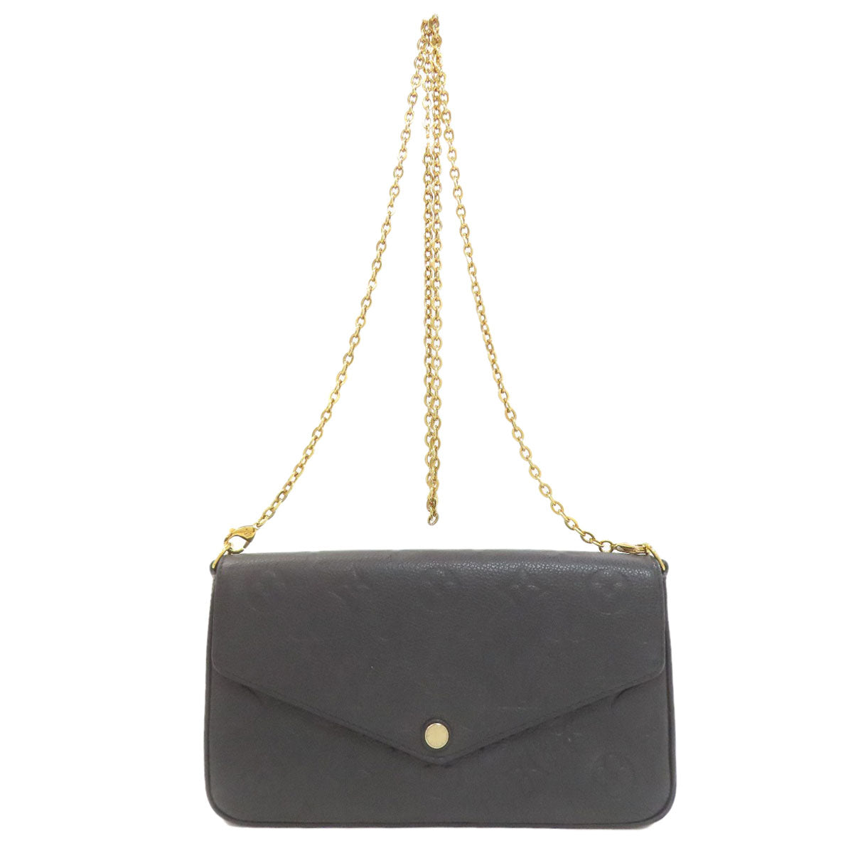 LOUIS VUITTON ルイヴィトン M64064 ポシェット・フェリシー ショルダーウォレット 長財布（小銭入れあり） アンプラント レディース 中古