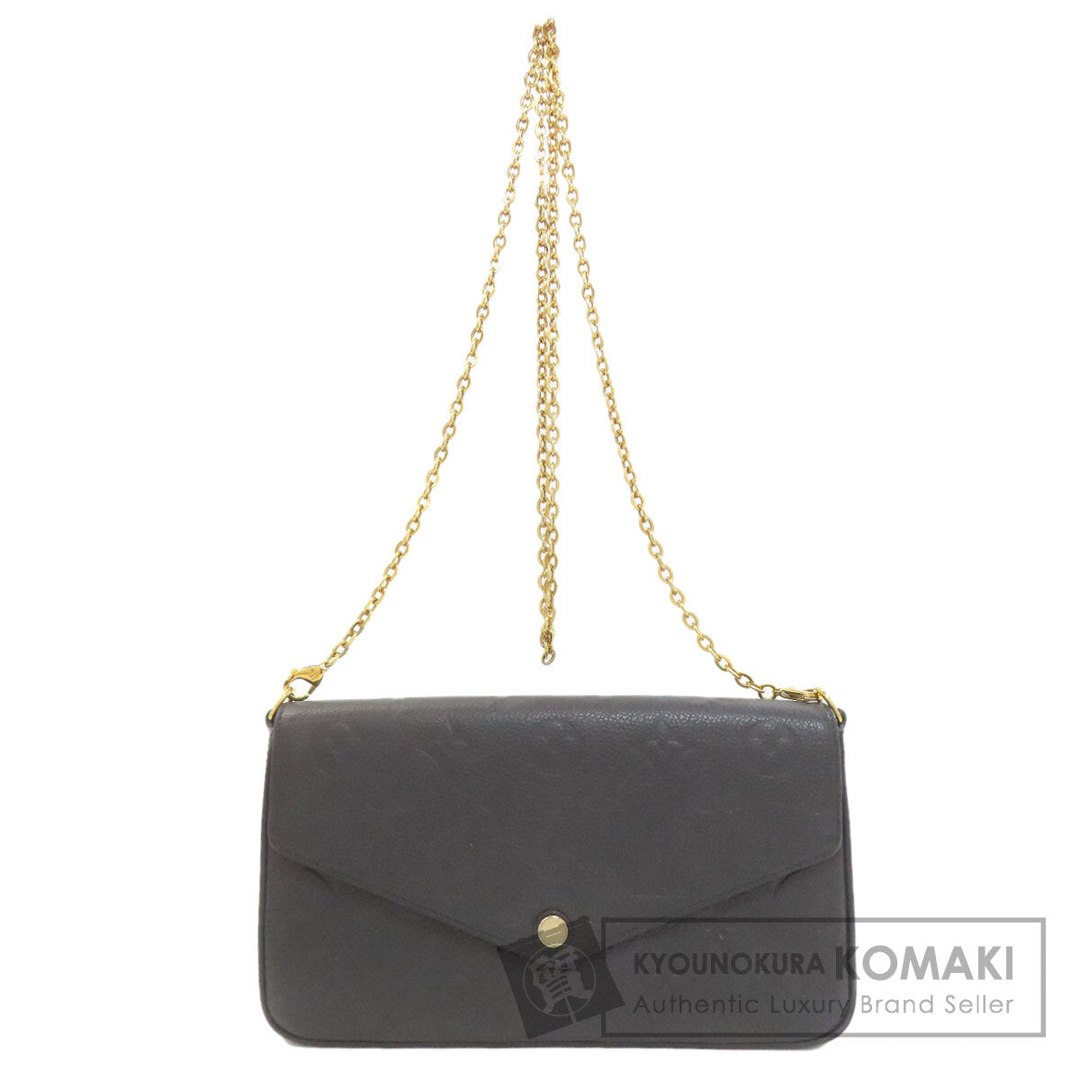 LOUIS VUITTON ルイヴィトン M64064 ポシェット・フェリシー ショルダーウォレット 長財布（小銭入れあり） アンプラント レディース 中古