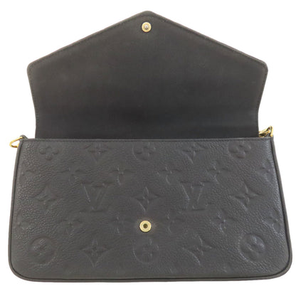 LOUIS VUITTON ルイヴィトン M64064 ポシェット・フェリシー ショルダーウォレット 長財布（小銭入れあり） アンプラント レディース 中古
