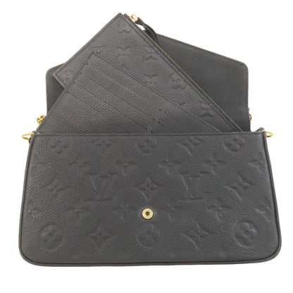 LOUIS VUITTON ルイヴィトン M64064 ポシェット・フェリシー ショルダーウォレット 長財布（小銭入れあり） アンプラント レディース 中古