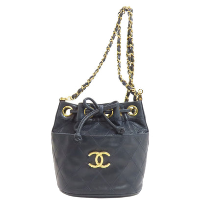 CHANEL シャネル ビコローレ ゴールド金具 ショルダーバッグ ラムスキン レディース 中古