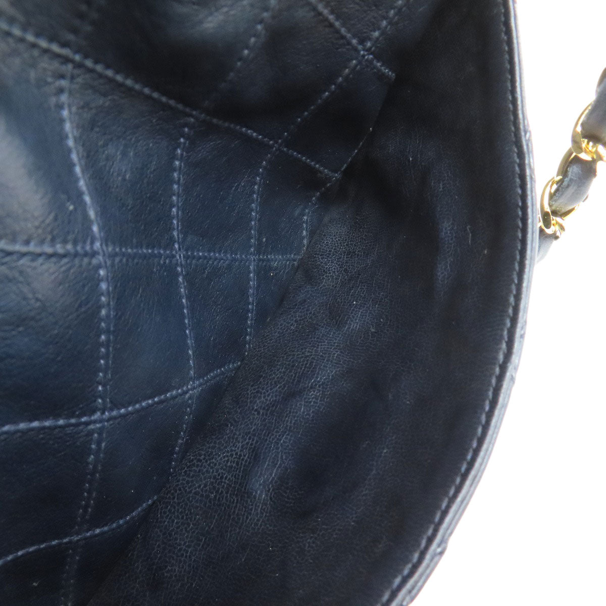 CHANEL シャネル ビコローレ ゴールド金具 ショルダーバッグ ラムスキン レディース 中古