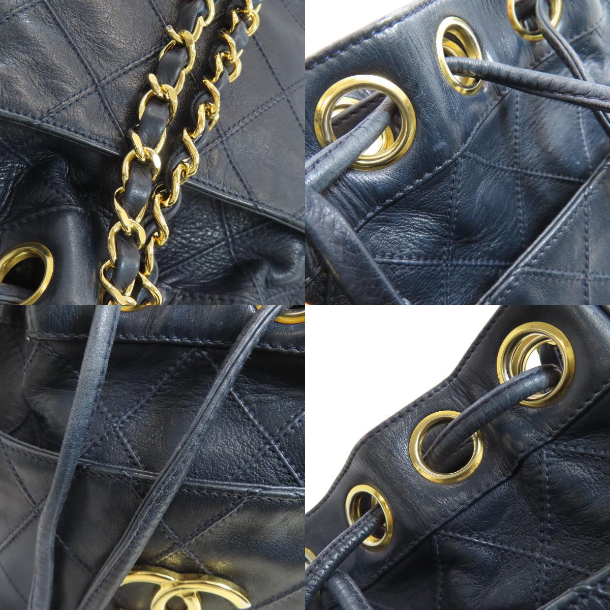 CHANEL シャネル ビコローレ ゴールド金具 ショルダーバッグ ラムスキン レディース 中古