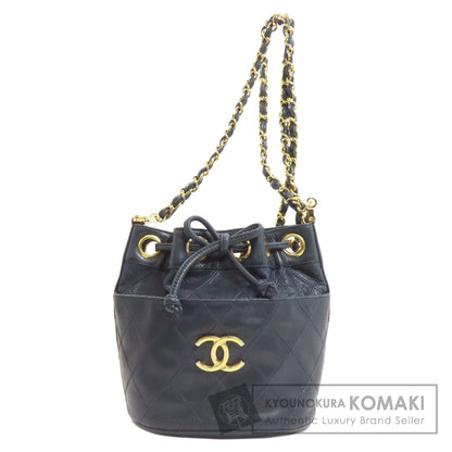 CHANEL シャネル ビコローレ ゴールド金具 ショルダーバッグ ラムスキン レディース 中古