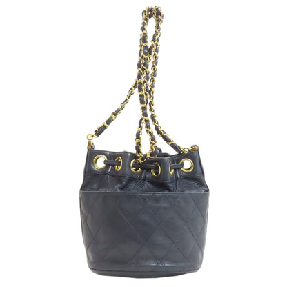 CHANEL シャネル ビコローレ ゴールド金具 ショルダーバッグ ラムスキン レディース 中古