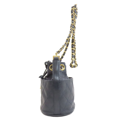 CHANEL シャネル ビコローレ ゴールド金具 ショルダーバッグ ラムスキン レディース 中古