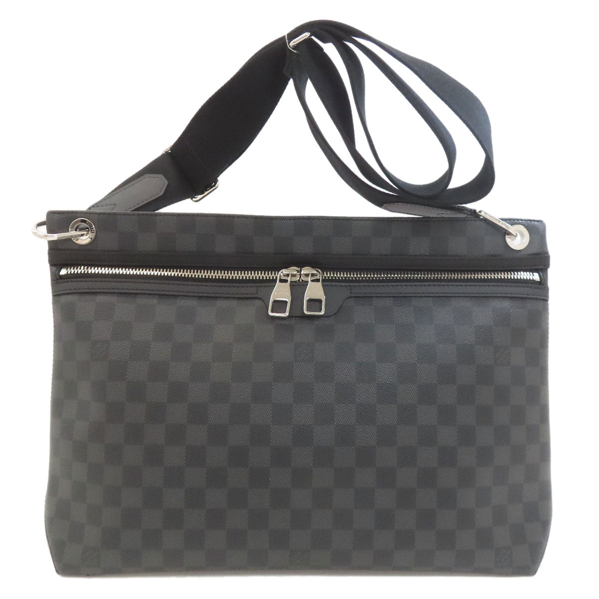 LOUIS VUITTON ルイヴィトン N41656 ハンター ショルダーバッグ ダミエキャンバス メンズ 中古
