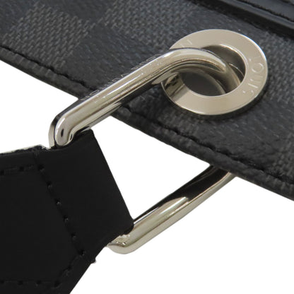 LOUIS VUITTON ルイヴィトン N41656 ハンター ショルダーバッグ ダミエキャンバス メンズ 中古