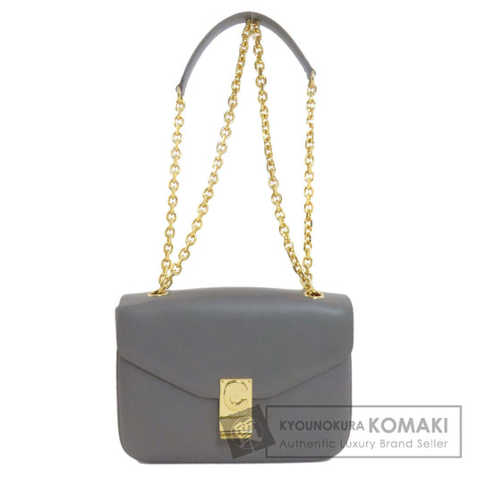 CELINE セリーヌ ミディアム C セー ショルダーバッグ カーフ レディース 中古