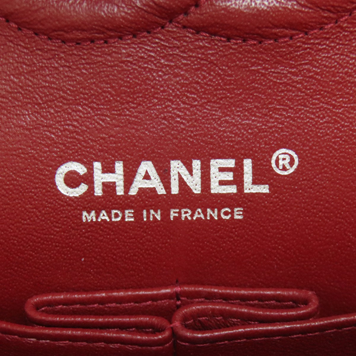CHANEL シャネル マトラッセ ダブルフラップ シルバー金具 ショルダーバッグ グレインド カーフスキン レディース 中古