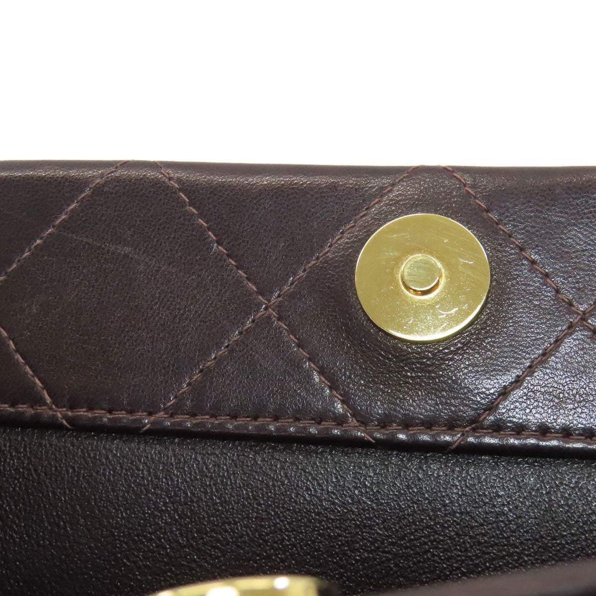 CHANEL シャネル マトラッセ チェーントート ゴールド金具 ショルダーバッグ ラムスキン レディース 中古