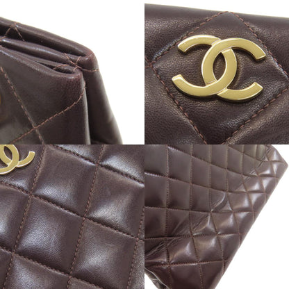 CHANEL シャネル マトラッセ チェーントート ゴールド金具 ショルダーバッグ ラムスキン レディース 中古