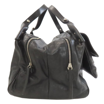 CHANEL シャネル マトラッセ シルバー金具 トートバッグ グレインド カーフスキン レディース 中古