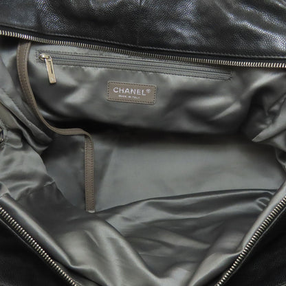 CHANEL シャネル マトラッセ シルバー金具 トートバッグ グレインド カーフスキン レディース 中古