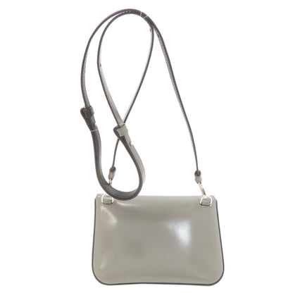 PRADA プラダ ロゴ ブラッシュドレザー ショルダーバッグ レザー レディース 中古