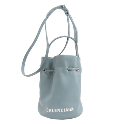 BALENCIAGA バレンシアガ 638342 ドローストリング バケット 2WAY ハンドバッグ レザー レディース 中古